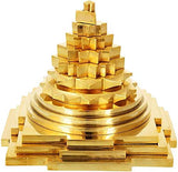 Brass Shree Yantra for Home/Office 100% Pure Brass Meru Shree/Shri Yantram for Pooja