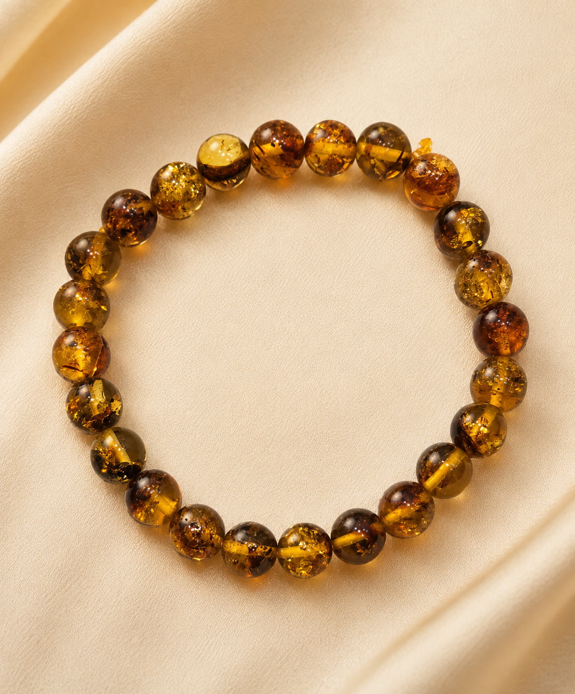 Natural Amber bracelet | 8 mm | boost vitality | natural pain relief