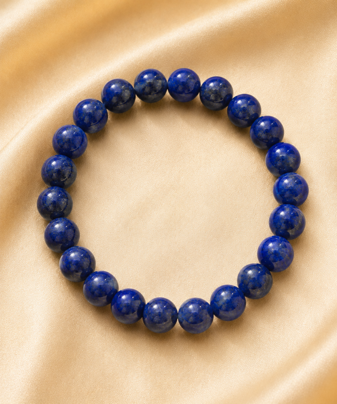 natural Lapis Lazuli Bracelet | 8 mm | enhance intuition | promote mental clarity