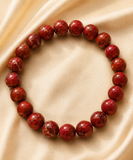 Natural Red Jasper bracelet | 8 mm |  reduce stress | boost vitality