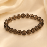 Natural Smoky Quatz Bracelet | 8 mm | neutralize negative energies | relieve anxiety