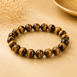 Natural Tiger Eye bracelet | 8 mm | mental clarity | courage