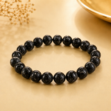 Natural Black Tourmaline Bracelet | 8 mm | neutralize negative frequencies and keep you grounded