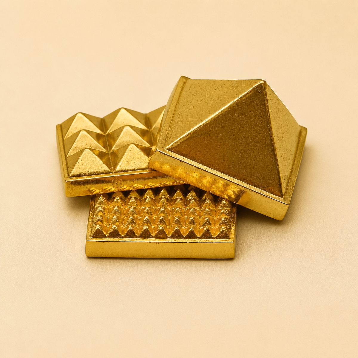 Vastu Brass 3 Layer Pyramid | Pure Brass Vastu Remedy