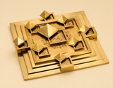 Vaastu Purush Brass Pyramid Plate | Brass Vastu Remedy for Home Office | Space Harmonizer for Positive Energy